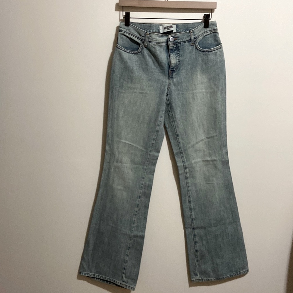 Moschino Vintage Donna Acid wash Flare Jeans size 30
